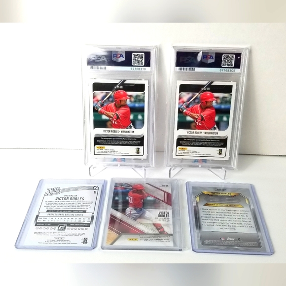 2018 Victor Robles RC 5 Card Lot with 1/1 Auto PSA 9 & PSA 10 Cards # SS-VR - Picture 5 of 10